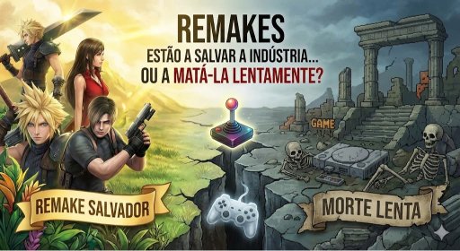 Remakes estão a salvar a indústria dos videojogos… ou a matá-la lentamente? 1 Remakes estão a salvar a indústria dos videojogos… ou a matá-la lentamente?
