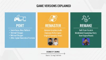 Remasters em excesso estão a cansar os jogadores? Tendência, riscos e futuro 2 Por que existem tantos remasters hoje? Razões económicas, tecnológicas e culturais